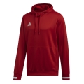 adidas Sportowa bluza z kapturem Team 19 Hoodie (oddychająca) czerwona męska